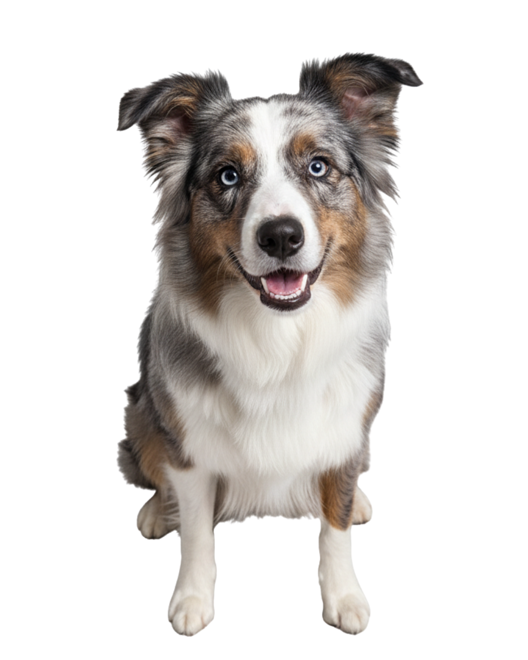 Perro Border collie fondo transparente