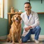 veterinario con perro